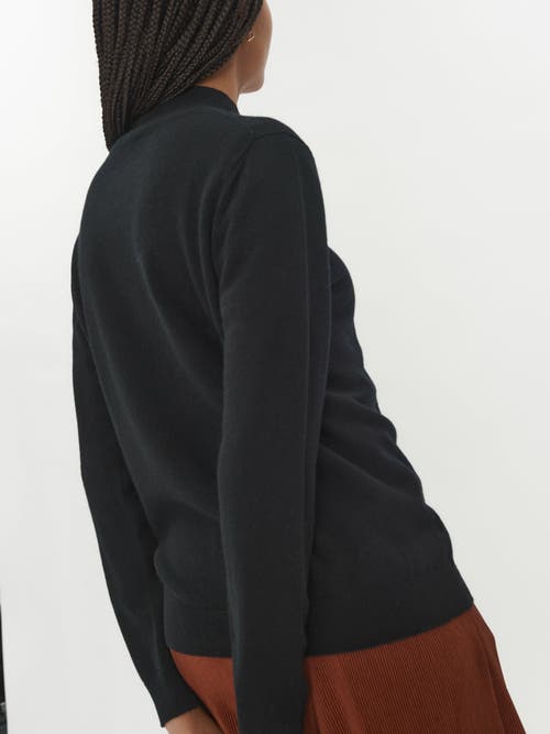 Shop Gobi Cashmere Cashmere Mock Neck Sweater In Black