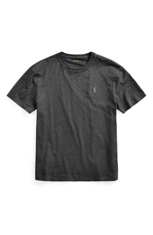 Shop Polo Ralph Lauren Cotton Jersey T-shirt In Black Marl Heather