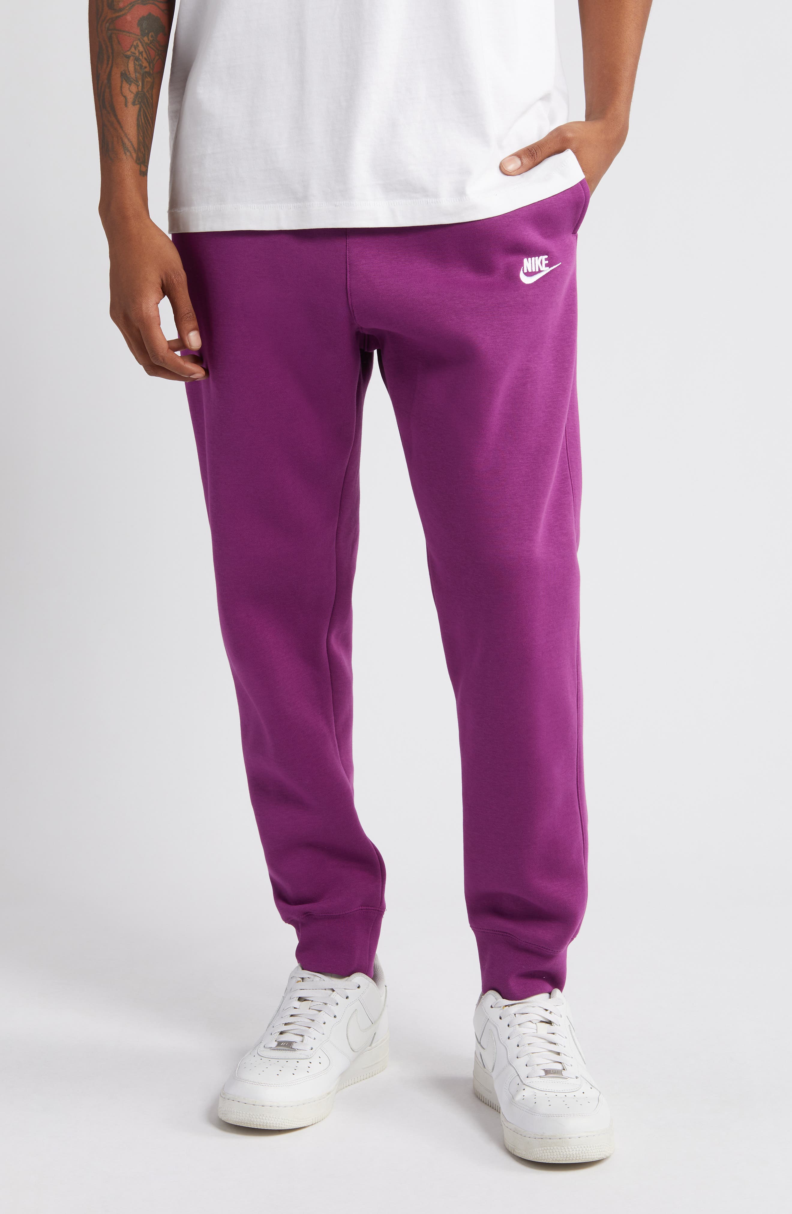 purple nike joggers mens