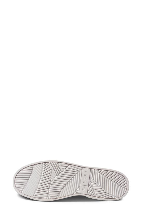 Shop Reef Lay Day Seas Sneaker In Black/ White Leather