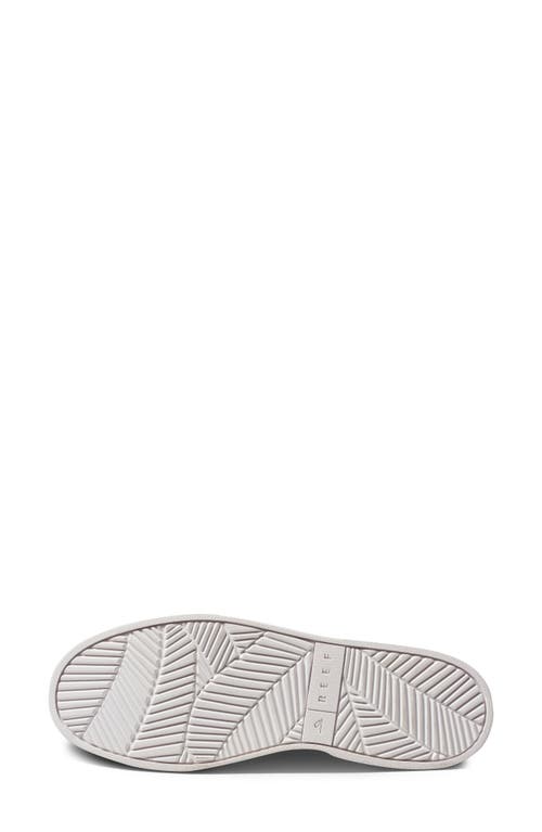 Reef Lay Day Seas Sneaker In Black/white Leather