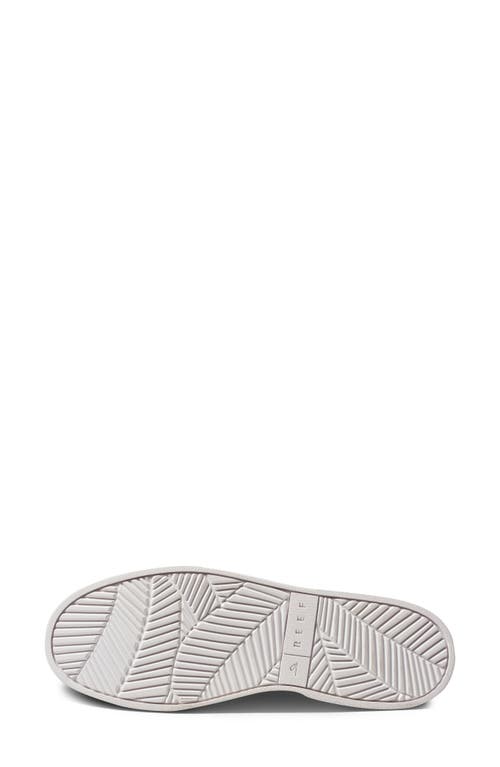 Shop Reef Lay Day Seas Sneaker In Black/white Leather