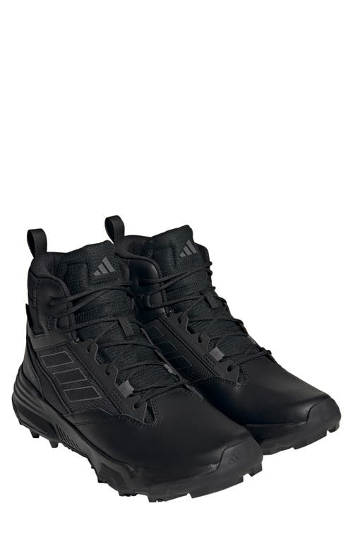 adidas Unity Rain RDY Mid Hiking Shoe in Black/Black/Grey at Nordstrom, Size 11.5