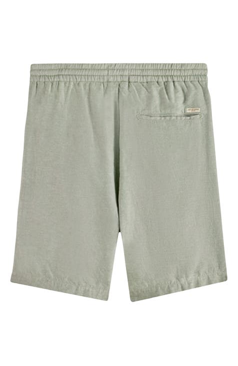 Fave Cotton & Linen Twill Bermuda Shorts