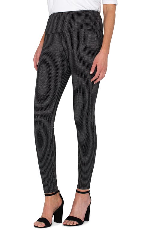 Shop Liverpool Reese Seam Detail Ankle Leggings<br /> In Black/white