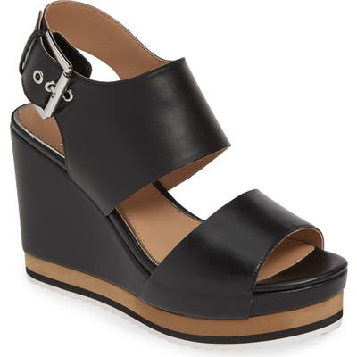 Linea Paolo Erika Wedge Sandal, Black