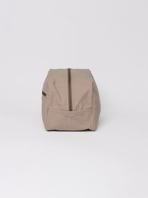 Terra Thread Organic Cotton Toiletry Bag In Sand Dune