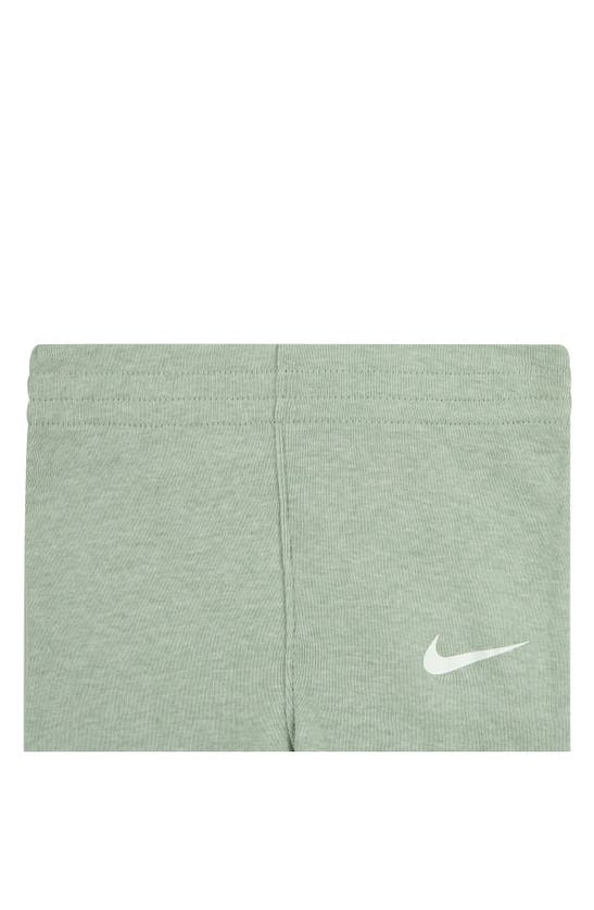 Shop Nike Solid 3-piece Bodysuits & Joggers Set In Mica Green Heather