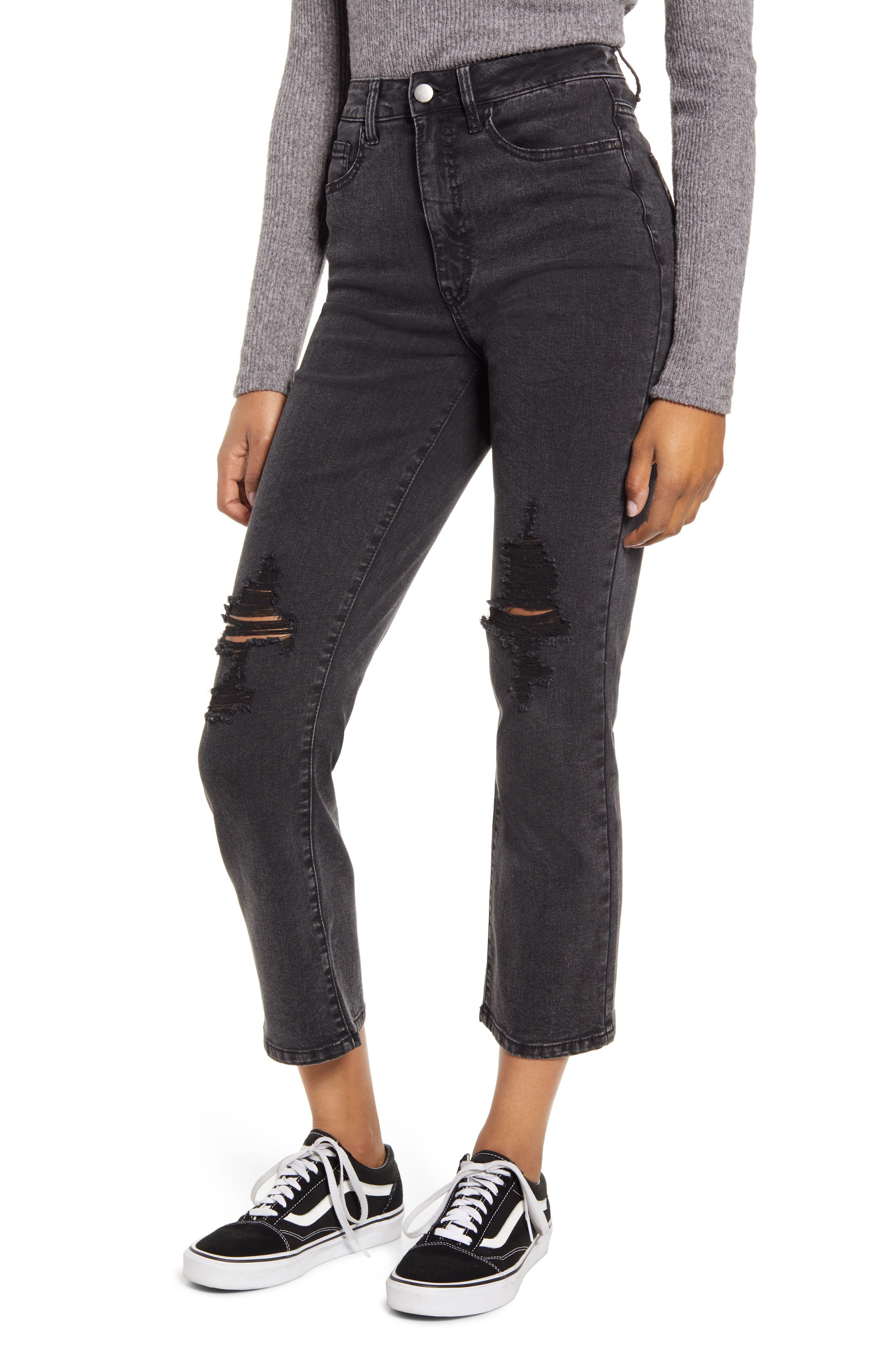 Tinsel Distressed Straight Leg Jeans (Ariella) Nordstrom