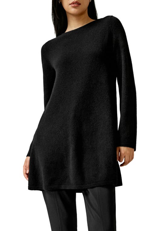 Lilysilk Cashmere Detachable Turtleneck Pullover Jumper For Women In Black