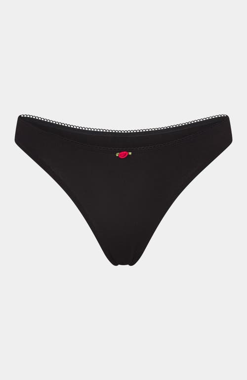 Shop Rat Boi Low Rise Thong In Onyx