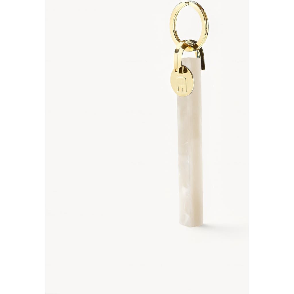 Machete Bar Keychain In White Shell
