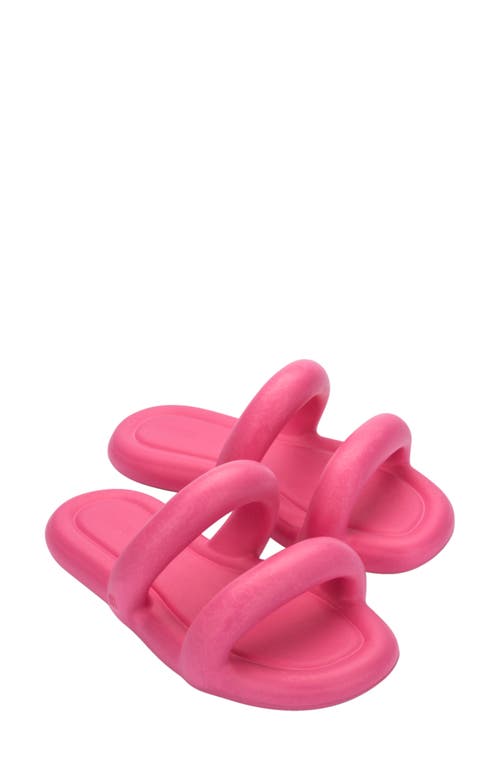 Melissa Free Bloom Slide Sandal In Pink/orange