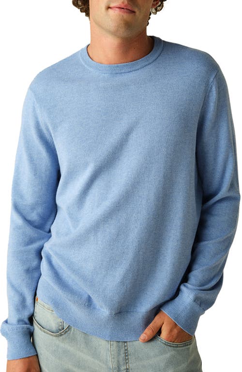 Fair Harbor Tidal Organic Cotton Blend Sweater In Navy Nautical Birdseye