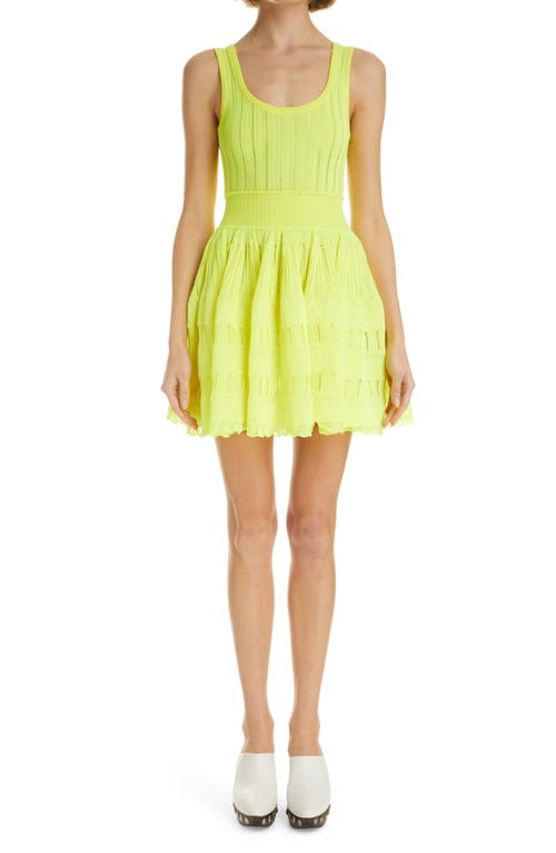 Alaia Mixed Stitch Sleeveless Skater Dress at Nordstrom, Us