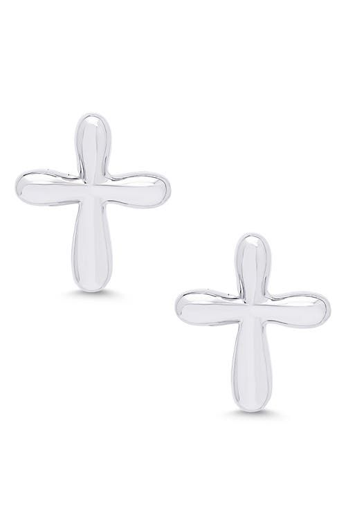 Lily Nily Kids' Cross Stud Earrings in Silver 