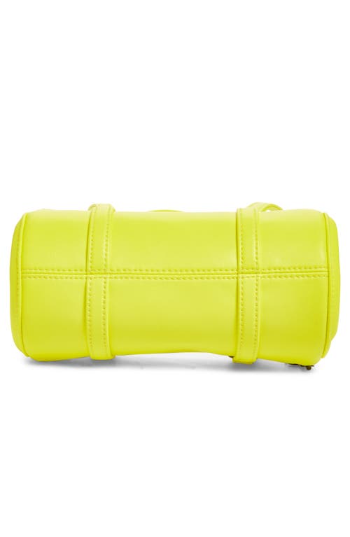 Shop Telfar Small Faux Leather Duffle Bag In Yellow