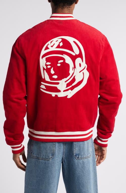 Shop Billionaire Boys Club Space Crew Corduroy Bomber Jacket In Chili Pepper