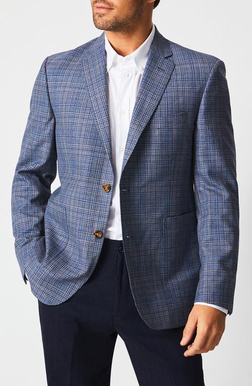 Shop Billy Reid Virgin Wool Blend Sport Coat In Blue Plaid