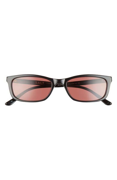 Walker 54mm Polarized Sunglasses in Black/Crimson