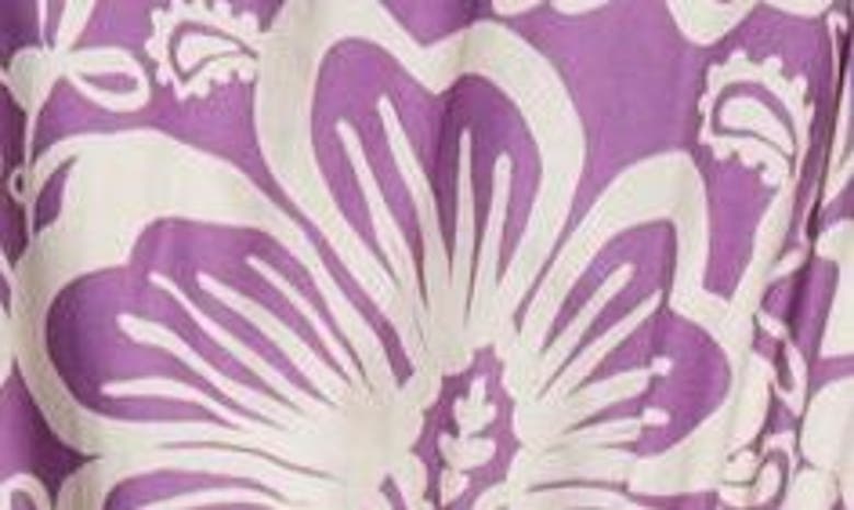 Shop Farm Rio Sweet Garden Lilac One-shoulder Tiered Cotton Maxi Dress