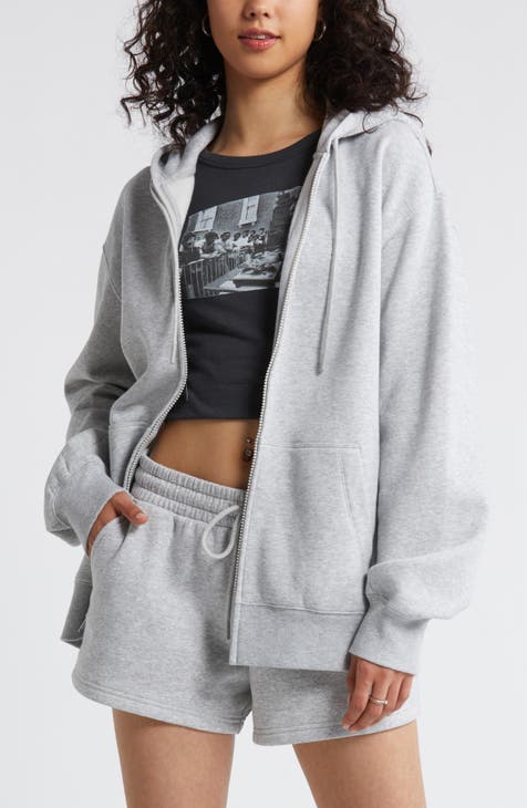 Grey oversized sweatshirt womens hotsell