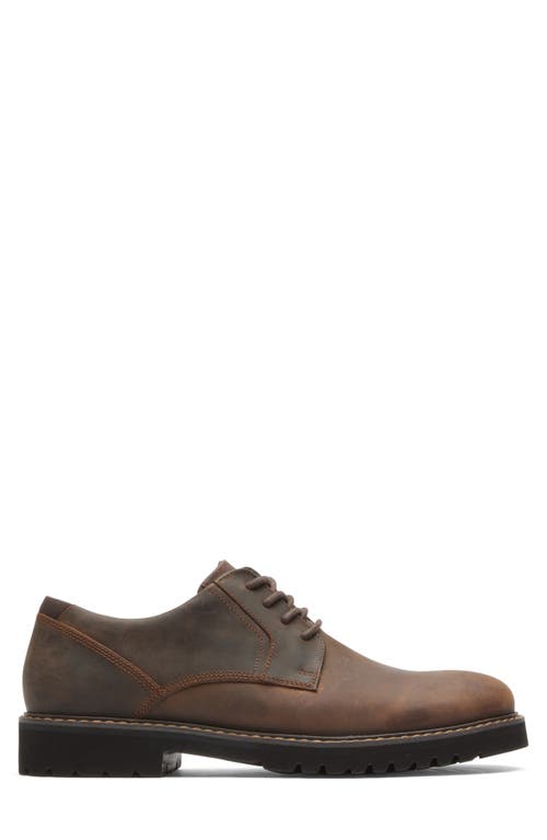 Shop Rockport Maverick Plain Toe Oxford In Brown