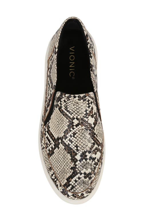 Shop Vionic Kearny Platform Slip-on Sneaker In Ivory Multi