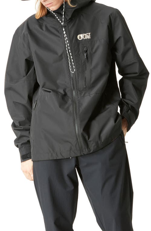 Abstral Water Repellent Hooded Jacket in Black