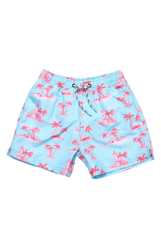 SNAPPER ROCK SNAPPER ROCK KIDS' LIGHTHOUSE ISLAND SWIM TRUNKS 