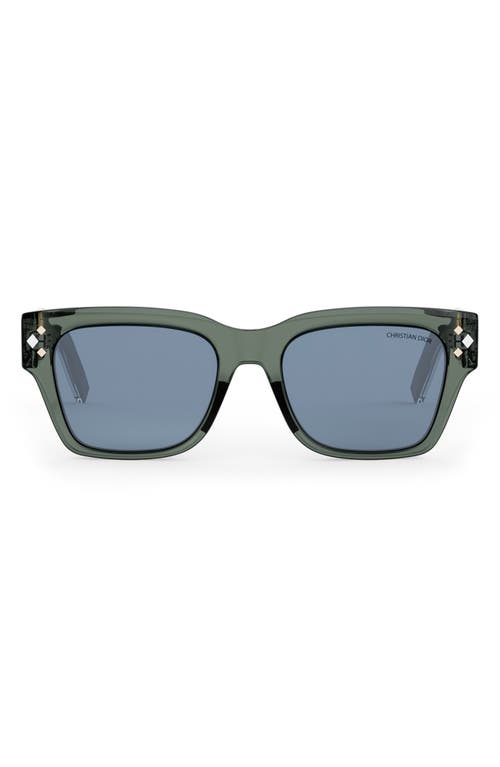 InDior 54mm Square Sunglasses in Havana/Other /Blue