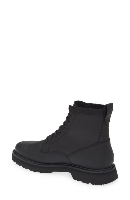 Shop Cole Haan American Classic Waterproof Plain Toe Lace-up Boot In Black/black Wp