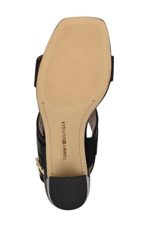 Shop Tommy Hilfiger Sylvier Slingback Sandal In Black