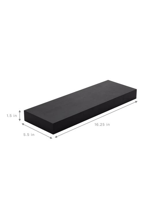 Sorbus Set Of 3 Floating Shelves In Black