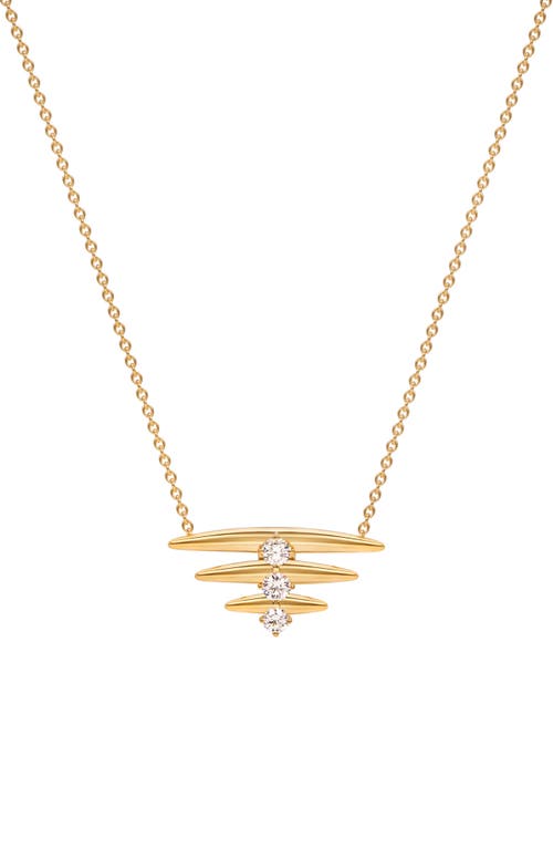 Diamond Pendant Necklace in Yellow Gold