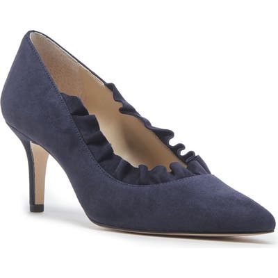 Sole Society Ruffle Trim Pointed Toe Pump