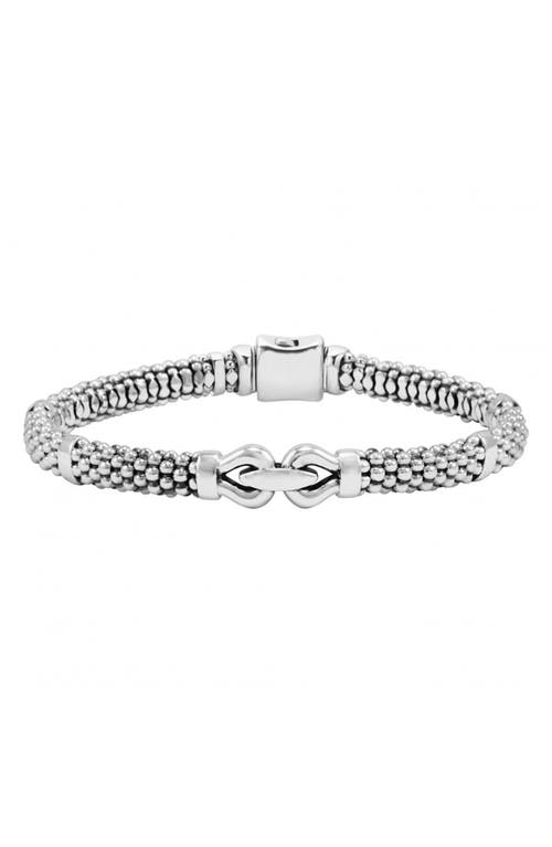 LAGOS Derby Buckle Rope Bracelet in Sterling Silver 