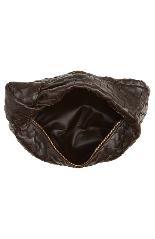 Bottega Veneta Teen Jodie Intrecciato Leather Hobo In 2132 Fondant-gold