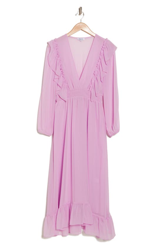 Shop Area Stars Mina Long Sleeve Maxi Dress In Light Purple