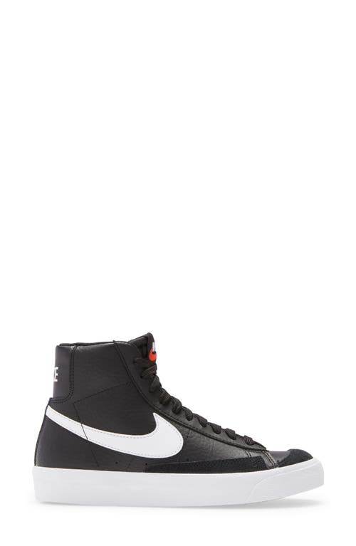 Shop Nike Kids' Blazer Mid '77 Vintage Sneaker In Black/sail/white