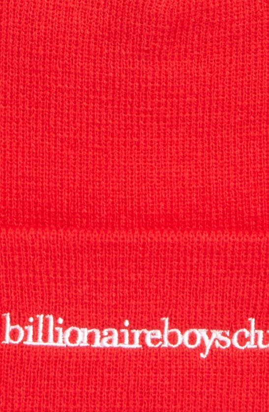 Shop Billionaire Boys Club Nebula Beanie In Lollipop Red