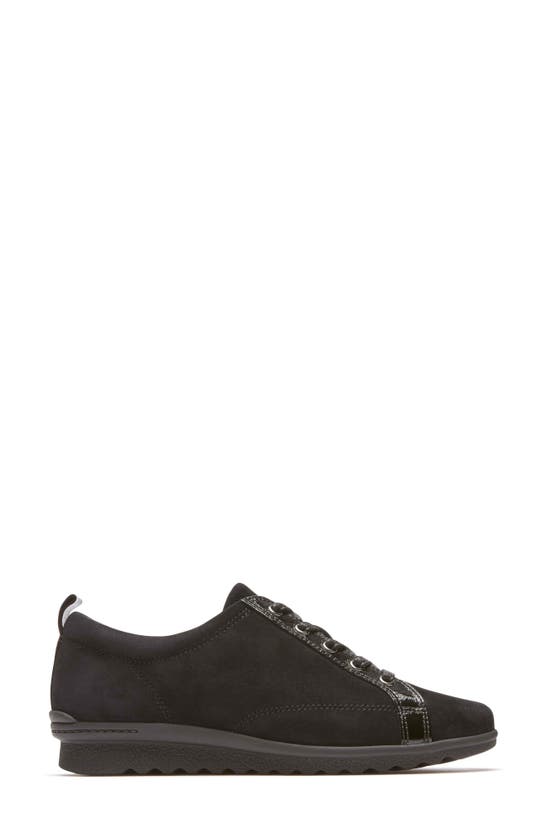 Shop Rockport Chenole Wedge Sneaker In Black Suede