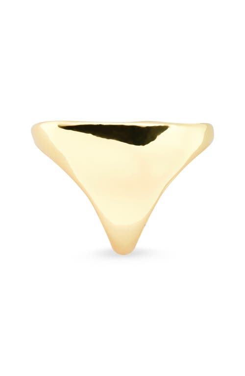 Nordstrom Rack Hammered Statement Ring In Gold