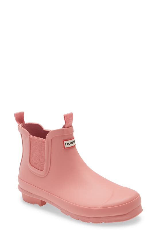 Hunter Kids' Original Chelsea Rain Boot In Hibiscus Pink