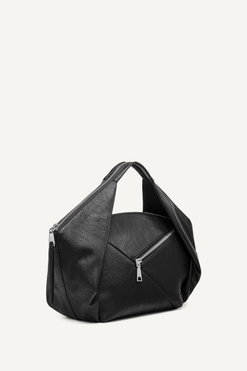 Dkny Monroe Satchel In Black/silver