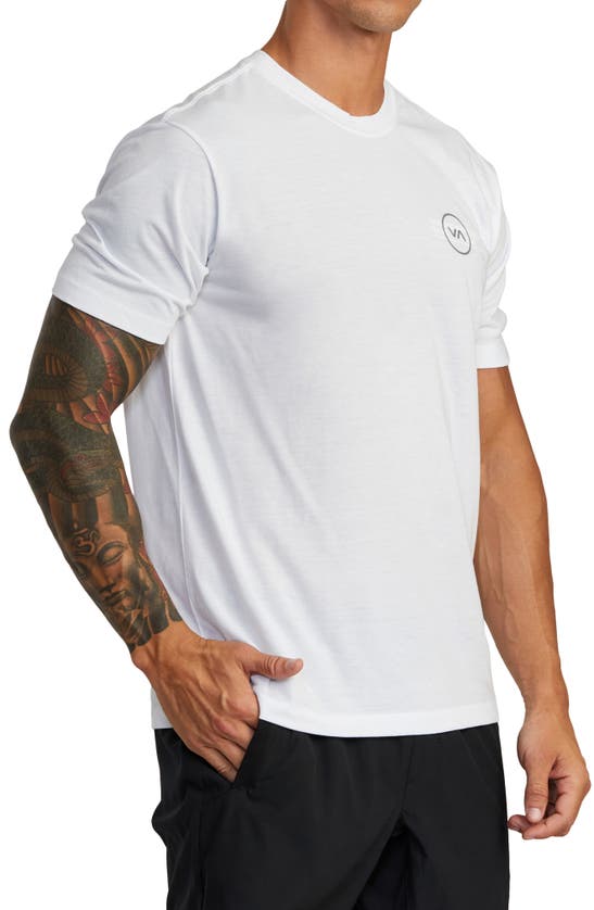 Rvca Va Levels Performance Graphic Tee In White