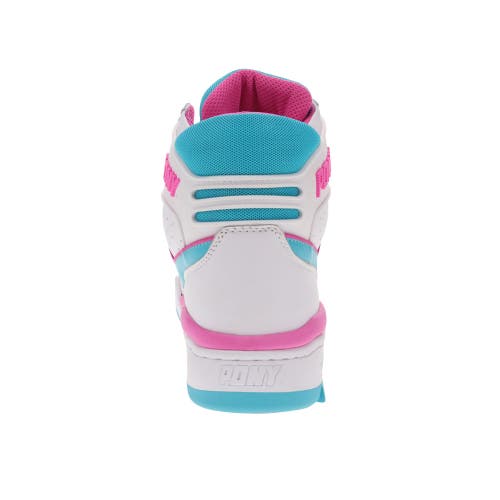 Pony M-110 Archive Sneakers In White/scuba Blue/pink