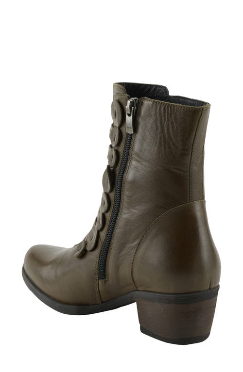 Shop Spring Step Garibaldi Bootie In Olive Green