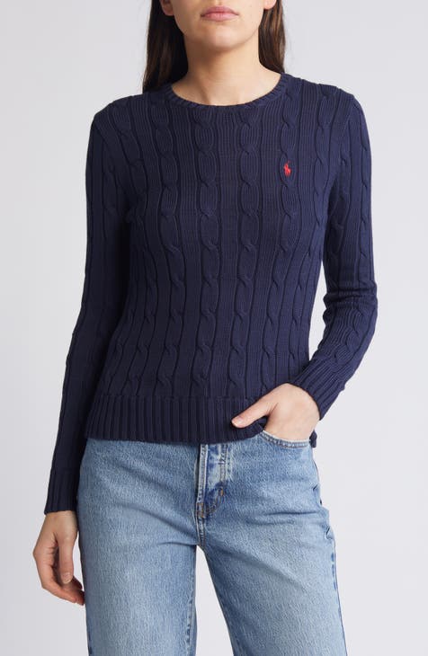 Polo RALPH LAUREN Womens XS Knit FLAG Sweater WOOL & CASHMERE Extra Small  $200