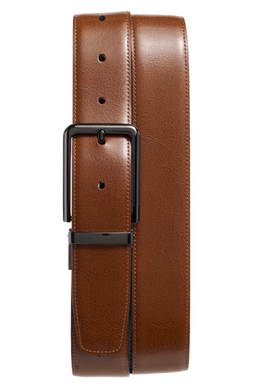 Original Penguin Leather Belt In Black